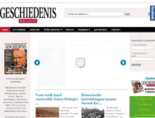 Tablet Screenshot of geschiedenismagazine.nl